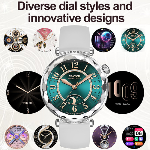Amoled Smart Watch Deporte Pulsera Reloj Inteligent Mujer