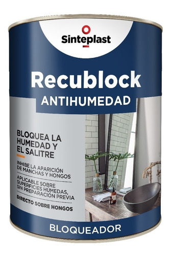 Sinteplast Recublock  Antihumedad 1lt - Imagen Pinturerías -