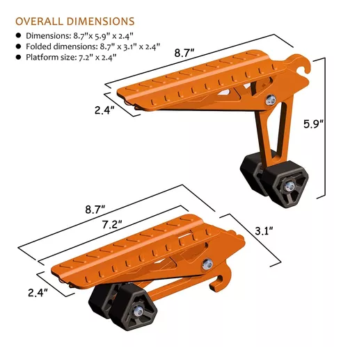 Pedal plegable para puerta de coche de COWVIE – Acceso al techo
