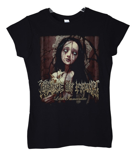 Polera Mujer Cradle Of Filth Lilith Immacu Metal Abominatron