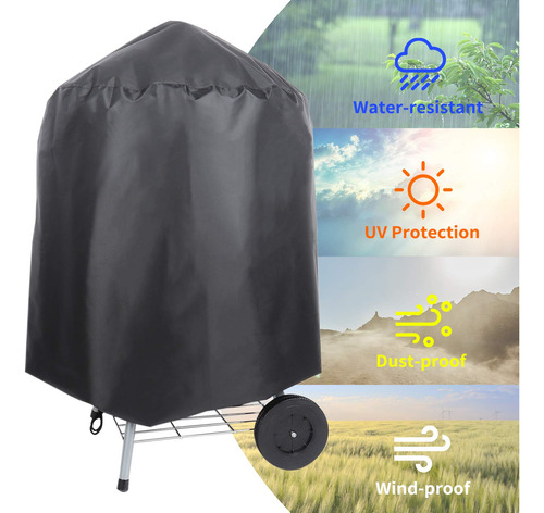 Barbacoa Portátil De 45 Cm Con Cubierta Resistente Al Agua P