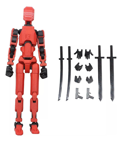 Maniquí Robot Móvil Multiarticulado Impreso En 3d