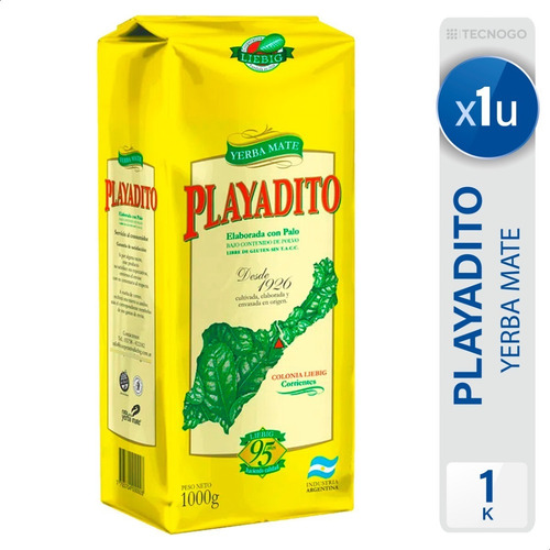 Imagen 1 de 9 de Yerba Mate Playadito Sin Tacc Con Palo - Mejor Precio