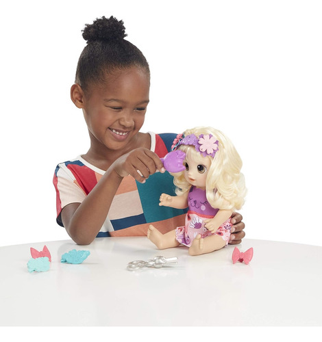 Boneca Baby Alive Penteados Diferente Loira Português Hasbro
