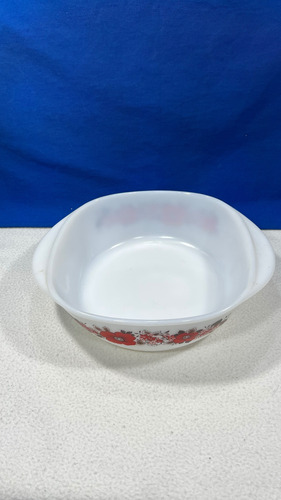 Fuente Bandeja Para Horno Simil Pyrex Vintage Jena Glass Blanco (Usado)
