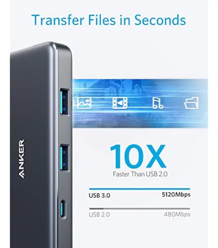Anker Usb C Hub, Powerexpand 7-in-1 Usb C Hub Adapter, Con 4