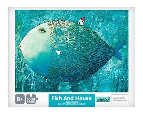 Rompecabezas 1000 Piezas Fish And House Peces En La Casa