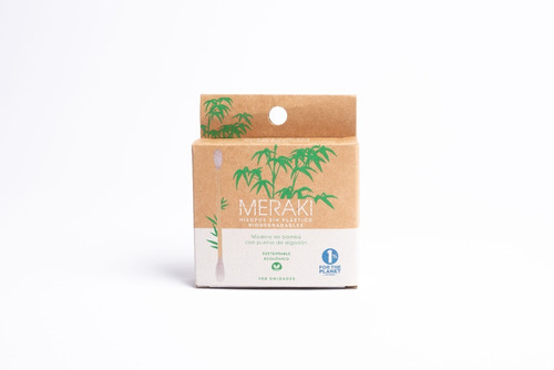 Hisopos Bambu Biodegradables Meraki X100u 