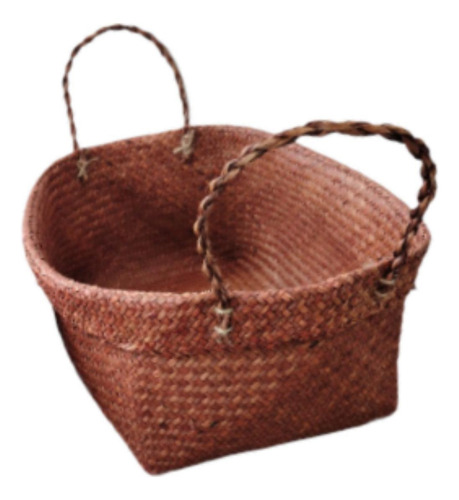 Cesta De Almacenamiento Tejida, Cesta Decorativa, Café