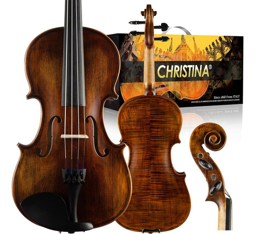 Christina Muse Kit De Violín De Madera De Abeto Para Violín 