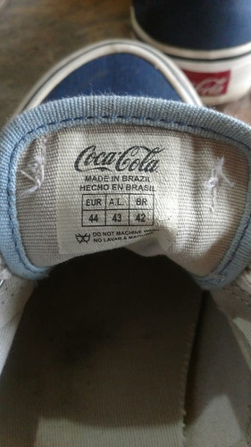 Zapatillas Coca Cola Kick Hombre Azul/celeste Talle 42 Arg