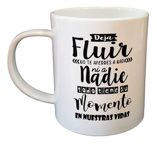 Taza De Plastico Frases Deja Fluir No Te Aferres A Nada