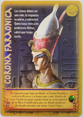 Corona Faraonica Mitos Y Leyendas Myl