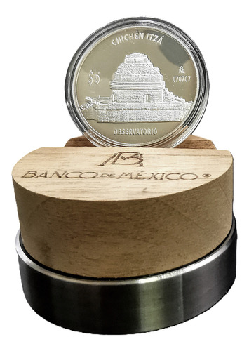 Estuche Con Onza Observatorio Chichén Itzá Plata Proof 2011