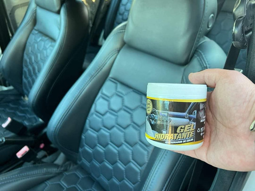 Abrillantador Gel De Silicon Automotriz Con Esponja Y Aroma Color Agua