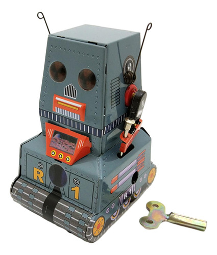 Little Tank Robot Toy Hojalata Mecanismo Fotografía Prop