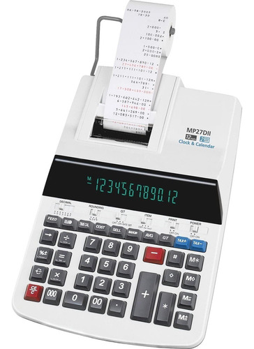Calculadora De Mesa Canon Mp27dii, Branca