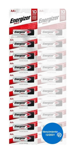 Pilas Alcalinas Aa Energizer Max Tira X 10. 