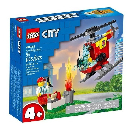 Lego Helicoptero De Bomberos