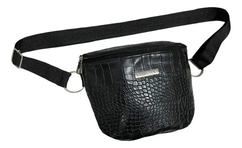 Ri onera Mujer Hombre Ricky Sarkany Cuero Crocco Negro Orig