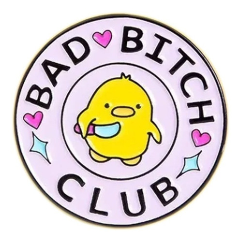 Pin Bad Bitch Club Mean Girls Pollito Cuchillo Insignia 