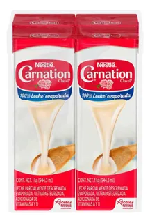 Leche Evaporada Carnation Clavel 4 Pz 944ml C/u Envío Gratis
