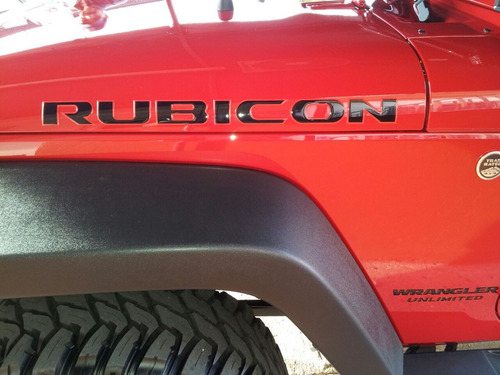 Imagen 4 de 4 de Calcomanias En Relieve Rubicon, Para Camionetas Jeep.