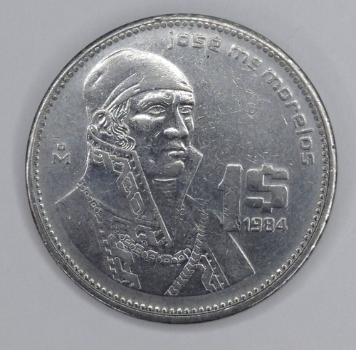 Monedas Antiguas De México Un Peso $1 José Ma. Morelos 1984