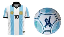 Comprar Combo Diego Maradona Oficial Pelota Y Camiseta Regalo Dm10
