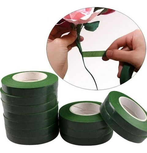 5 Pzas Cinta Floral Flower Tape Para Flores Y Ramos Eternos 