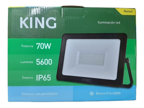 Imagen 2 de 5 de King Reflector Led 70w Blanco Frío 6500k