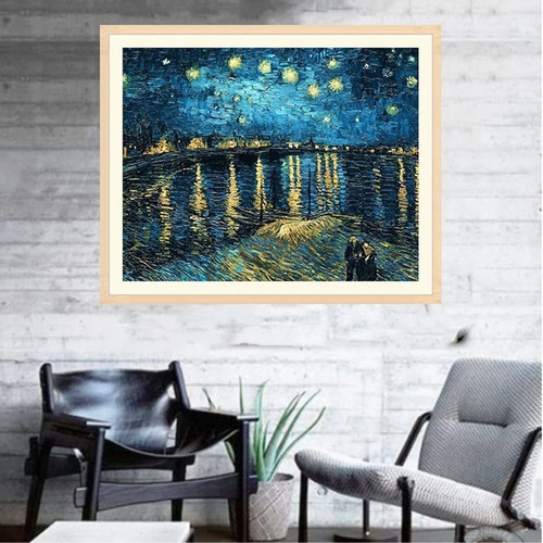 Imagen 2 de 6 de 5d Diamond Painting Van Gogh 30 X 40 Inmediato