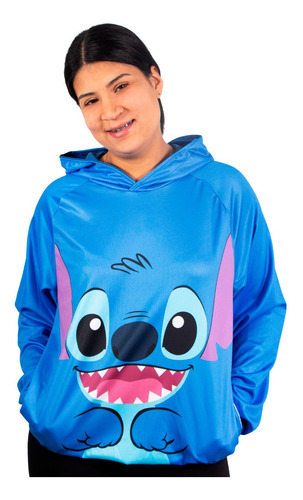 Sudadera Sublimada  Stitch Hoodie