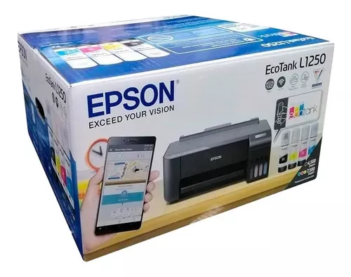Impresora Wifi Epson L1250 Tinta Continua Sin Escaner Color Negro