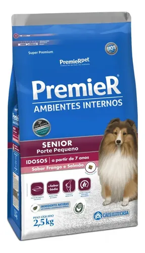 Ração Seca Premier Super Premium Sênior Cães Pequenos Frango/Salm...