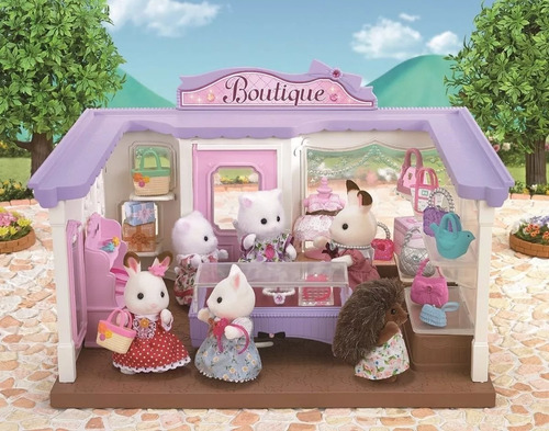 Sylvanian Families Boutique De Modas Gatito Y Accesorios