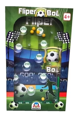 Mesa de pinbal jogo de futebol fliperama manual com placar para 2