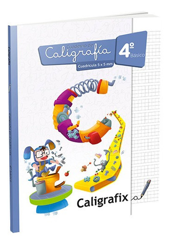 Caligrafix Cuaderno Caligrafia 4 Basico Cuadricula