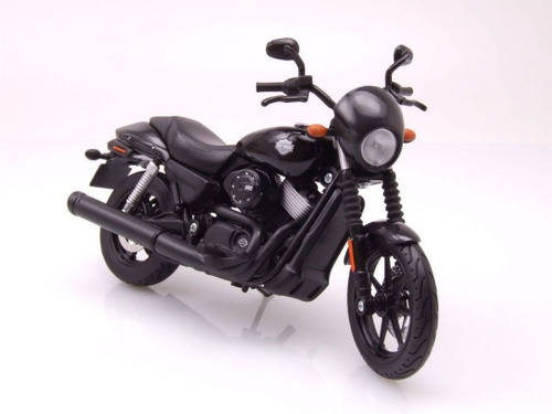 Modelo de motocicleta 1:12 Harley Davidson 2015 Street 750 negro de maisto 