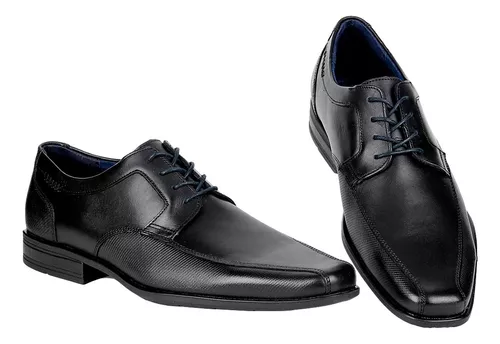 Zapato Vestir Oxford Hombre Negro Piel Flexi 02503727