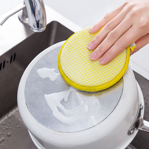 Esponja Duradera Para Fregar, No Deja Marcas, Microreutiliza