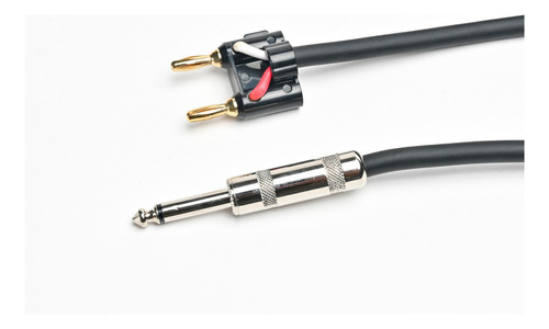 Cable Pro Audio Plug Mono A Ficha Banana Parlante 15,2 Mts