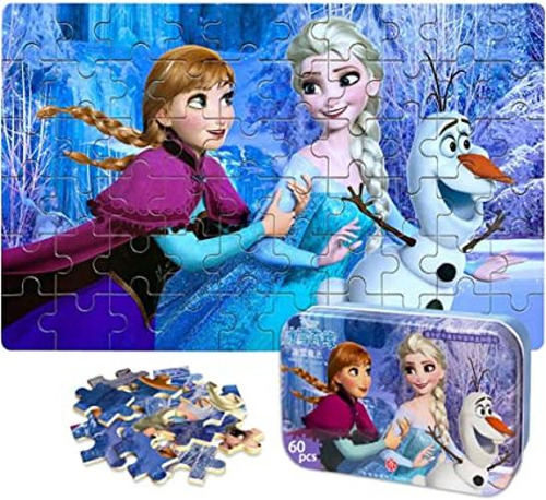Neilden Rompecabezas De Disney Frozen En Caja De Metal