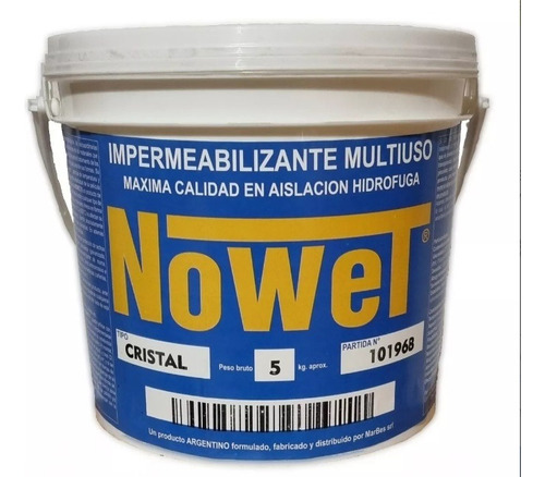 Impermeabilizante Multiuso Nowet® X 5 Kg Color Blanco