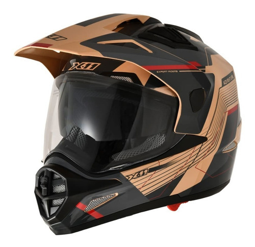 Capacete X11 Crossover Adventure/street Moto Big Trail Areia Desenho Grafismo Adventure Tamanho do capacete 60