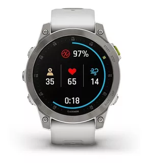 Reloj Garmin Epix 2 Zafiro Blanco Titanio 47mm