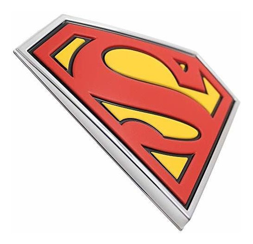 Insignia De Superman 3d Para Coche Con Logotipo Clásico (neg
