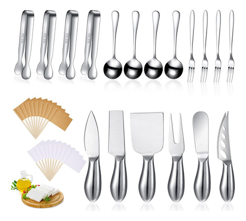 Kit De Utensilios Patelai, P/ Charcutería, Plateado, X18pcs