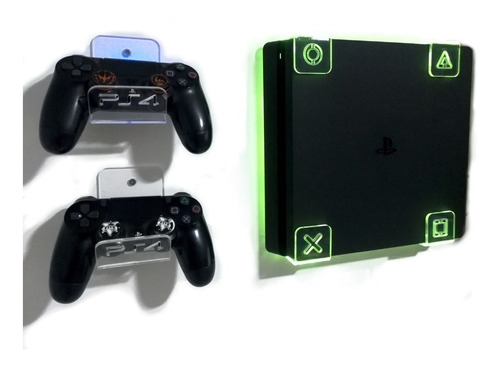 Combo Soporte Luz Led Más 2 Sop De Control Más Repisa Juegos