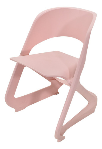 Silla Rosa Apilable Para Exteriores Terraza Jardin Eventos Asiento Plástico Rosa